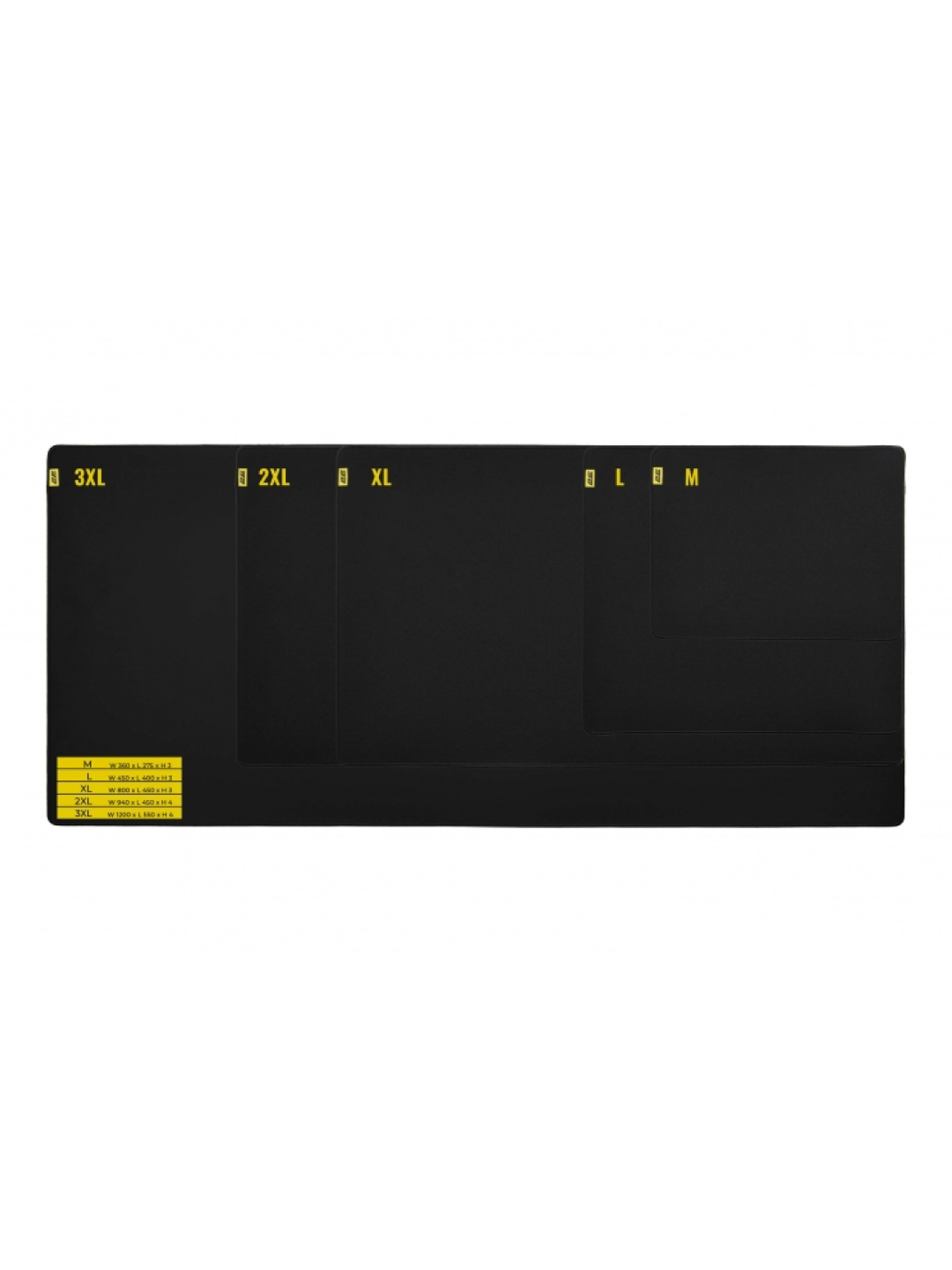 Коврик для мыши и клавиатуры, прорезиненный 2E GAMING PRO Speed, M (360x275x3мм), чёрный 2E-SPEED-M-BK-PRO — фото 1