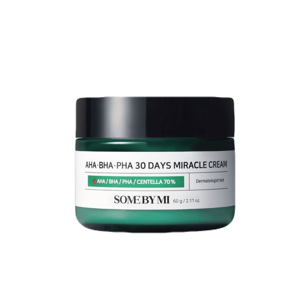 Some By Mi AHA BHA PHA 30 Days Miracle Cream – Успокаивающий крем с кислотами, 50 мл