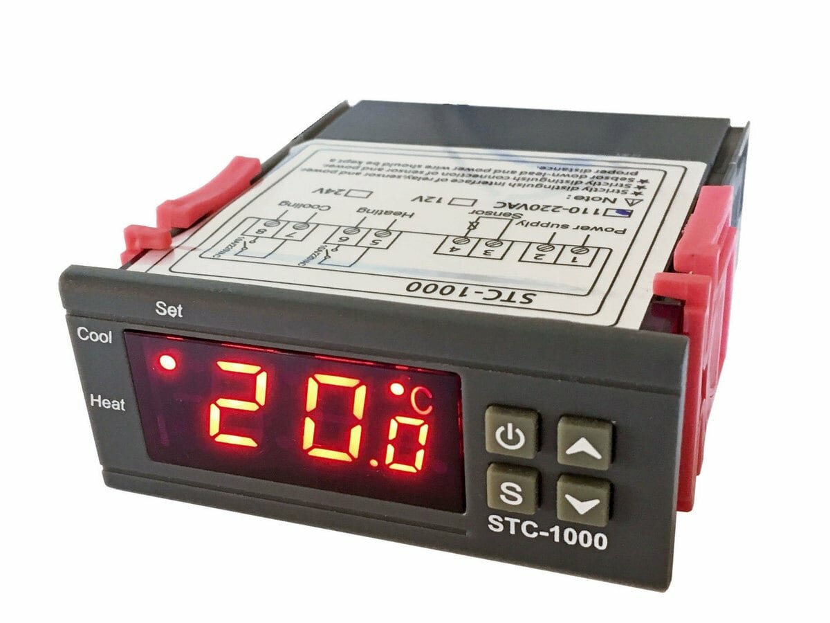 STC-1000 терморегулятор цифровой 12В