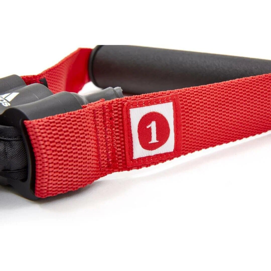 Эспандер трубчатый Adidas черный, Уровень 1 (слабое сопротивление), ADTB-10601 — фото 1