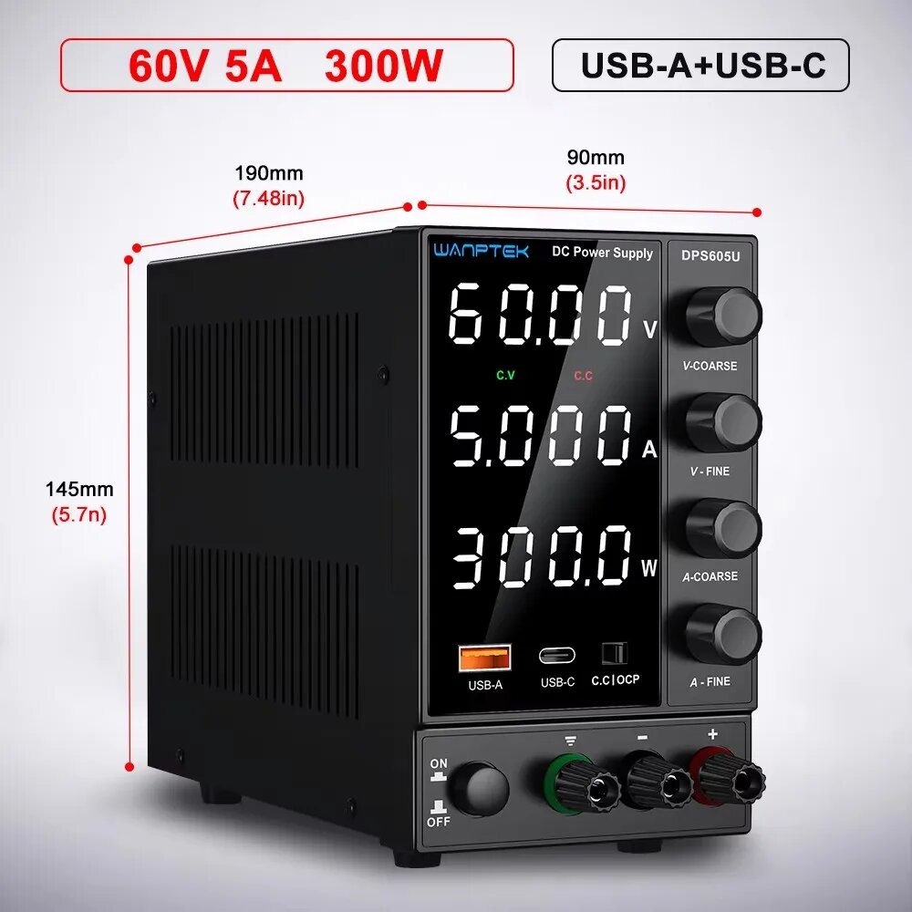 Wanptek лабораторный регулятор напряжения TPS3010 WPS3010H DPS3010U DPS605U APS3010H EPS3210 EPS6205, DPS605U 60V 5A