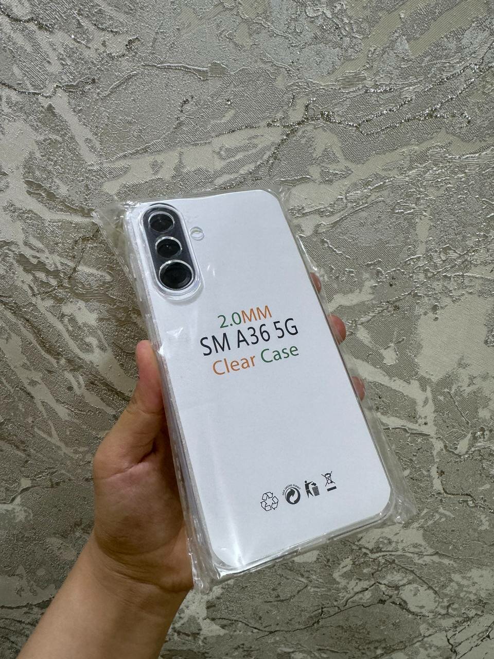 Чехол бесцветный, для Samsung A36, 5G силикон, прозрачный, противоударный