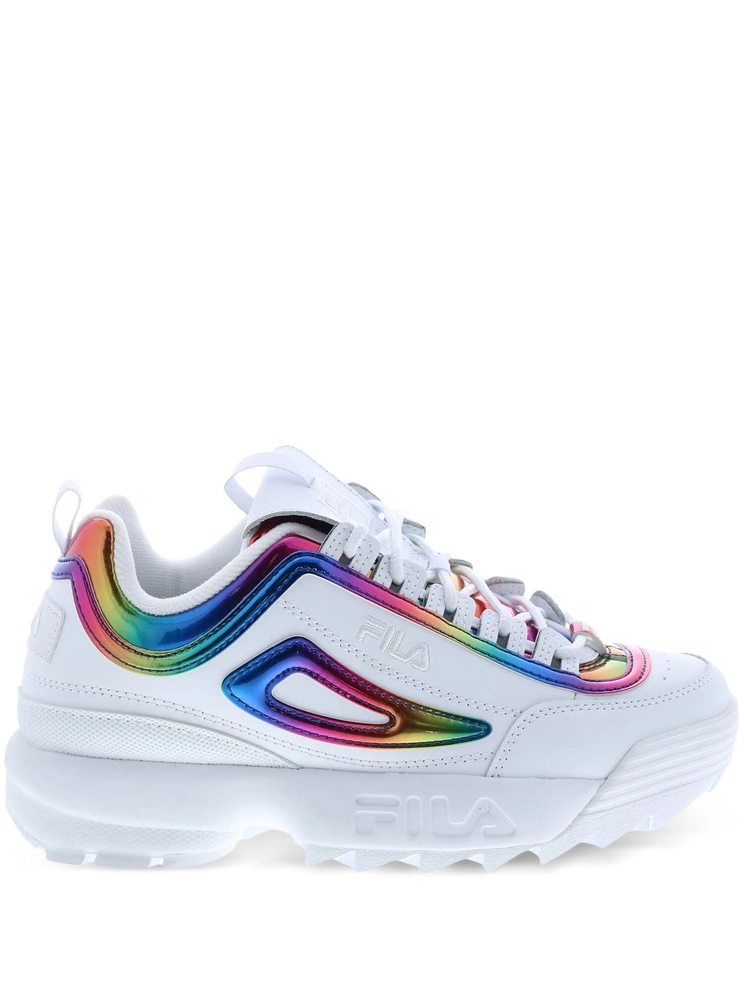 Кроссовки Fila Disruptor 2 Rainbow Chrome, размер 8.5, белый,