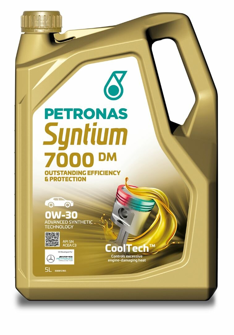Моторное масло PETRONAS SYNTIUM 7000 DM синт. 0W30, 5л./70662M12EU