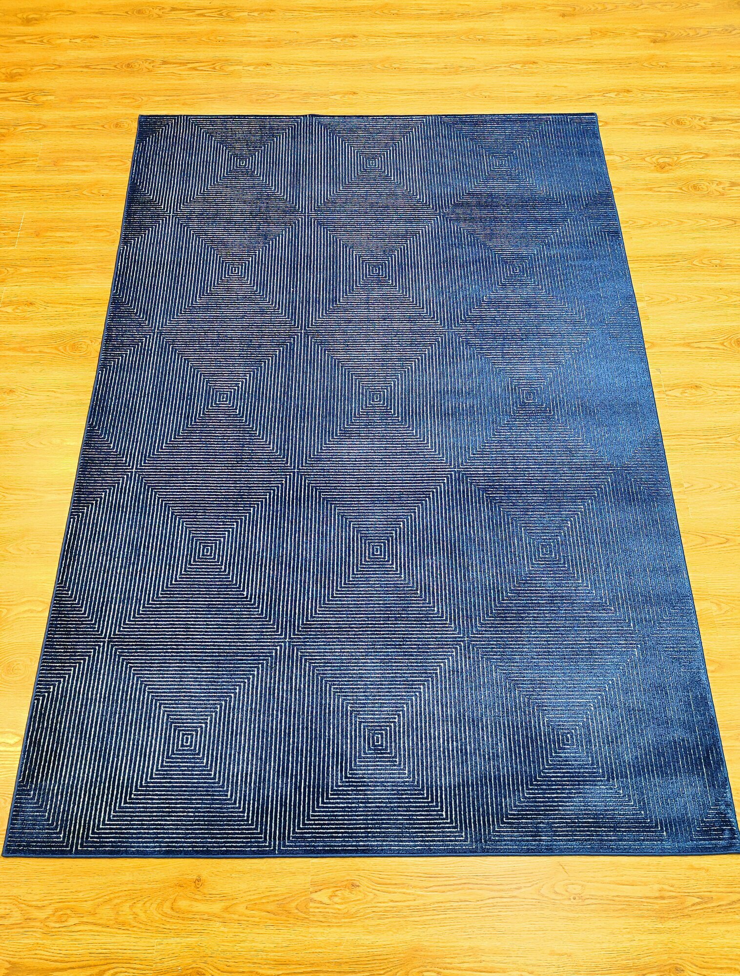 Ковер Balta Reflex  безворсовый  геометрический рисунок  синий  2x2 9 м