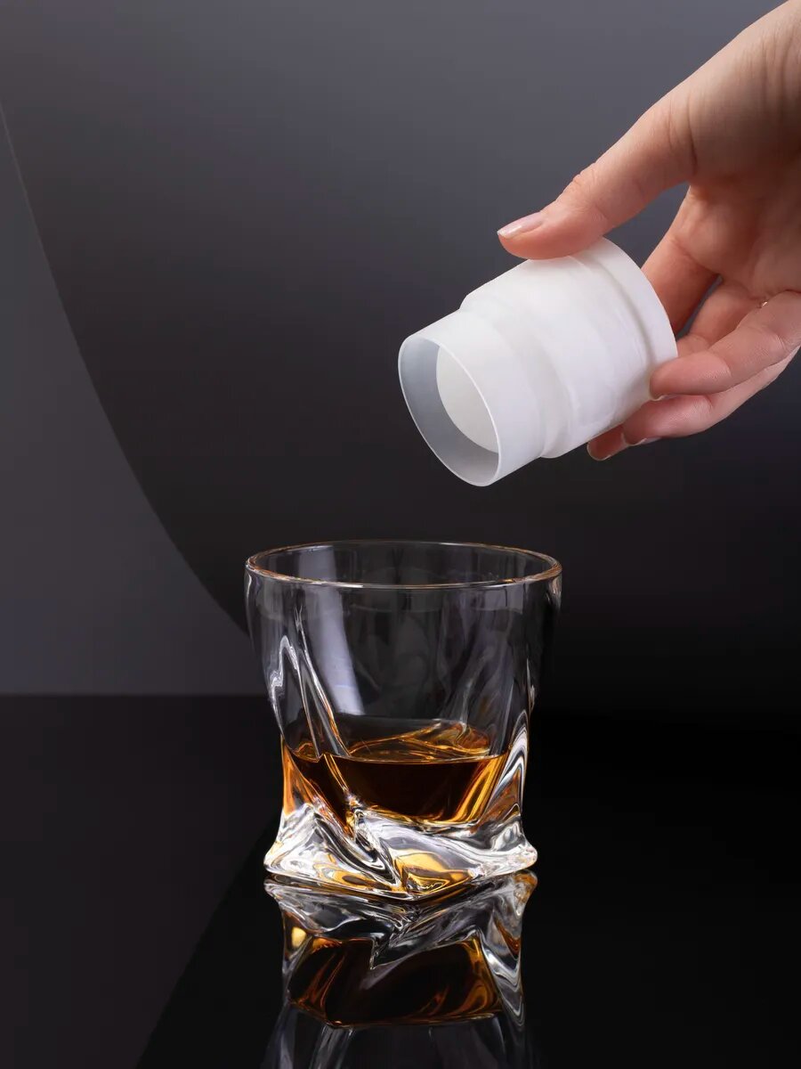 Набор стаканов Aura of Bohemia, для виски, вращающиеся, 330мл, 2шт — фото 1