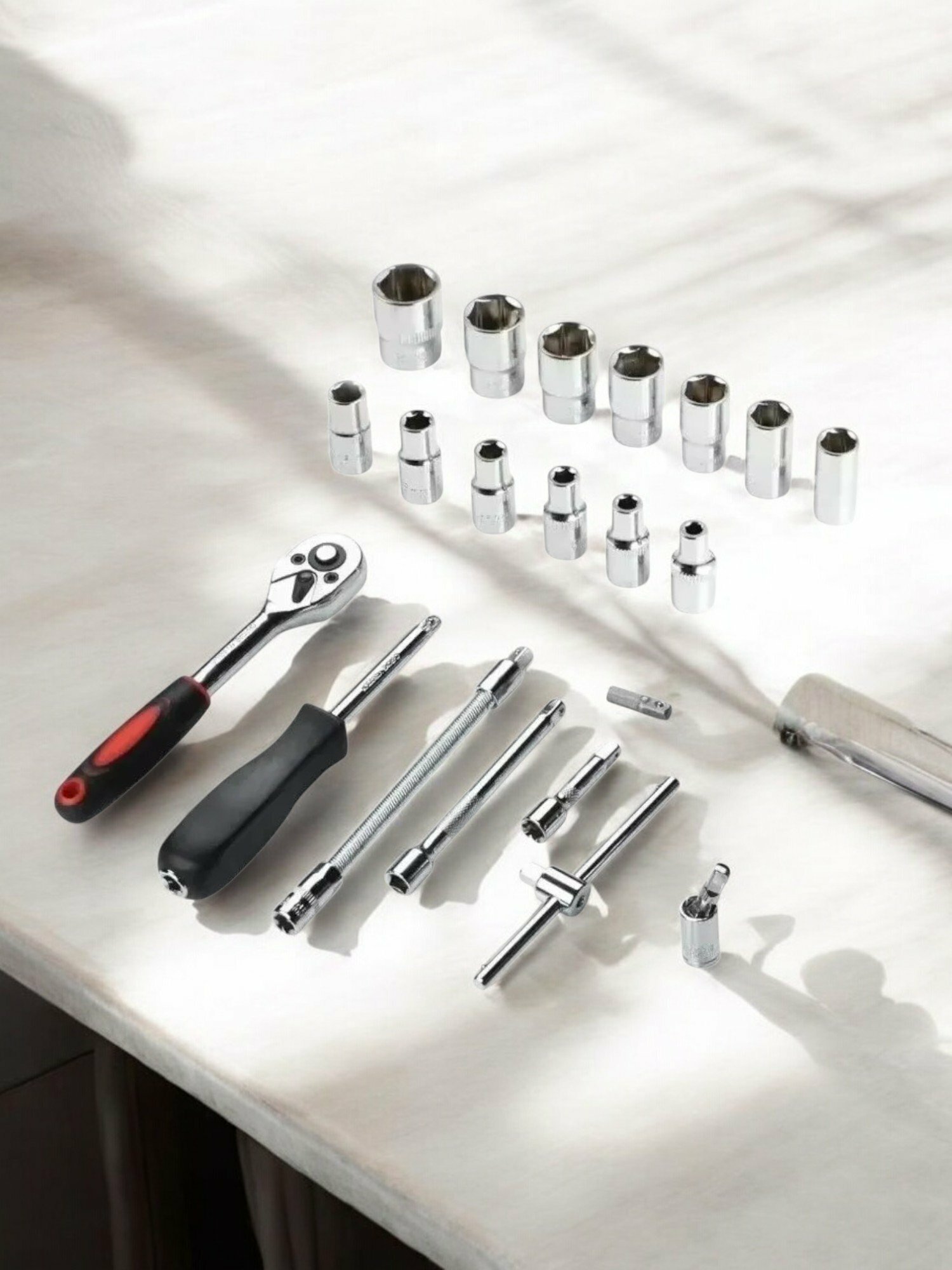 Набор трещоточных ключей Savdo ProFix, универсальная сталь, компактный — фото 1