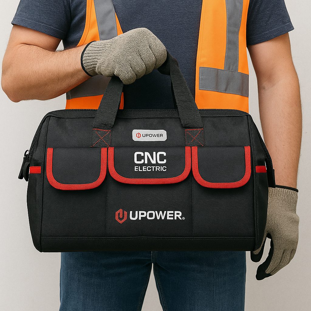 Сумка торба CNC ELECTRIC Сумка электрика CNC, фактура гладкая, черная — фото 1