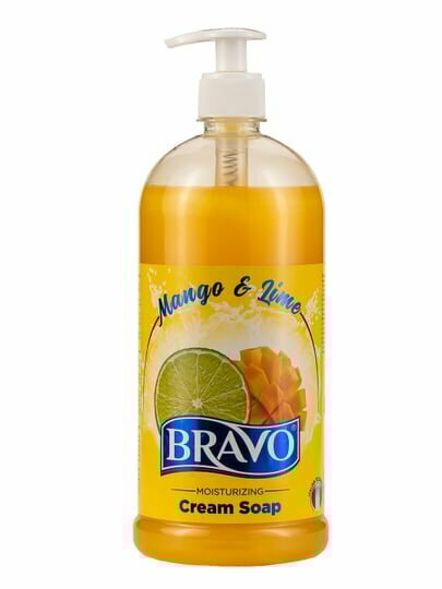 Жидкое мыло для рук BRAVO "Mango & Lime", 1000 мл — фото 1