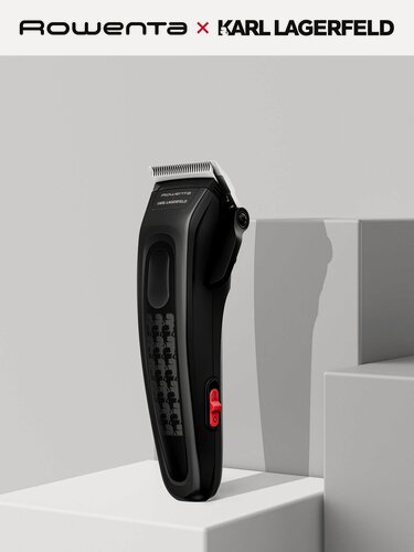 Изображение товара Машинка для стрижки волос Rowenta Perfect Line Karl Lagerfeld TN152LF0, черный
