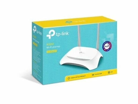 Роутер TP-Link TL-WR840N (Wi-Fi N 300 Мбит/с Режимы Маршрутизатора/Точки Доступа/Усилителя/WISP Родительский Контроль Поддержка Мобильного Приложения)