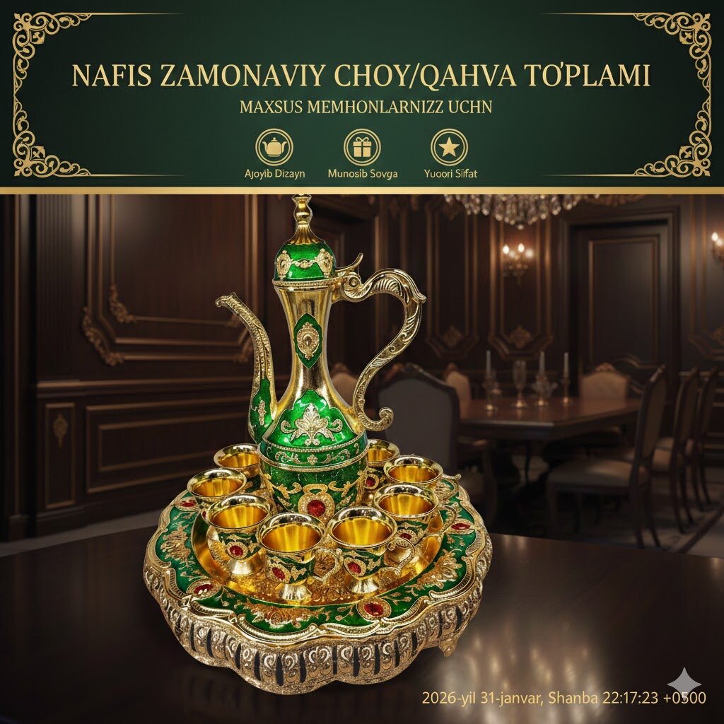 Набор Zam Zam для воды, 12 предметов, золотой, с узорами, для Хаджа, Умры и Рамадана