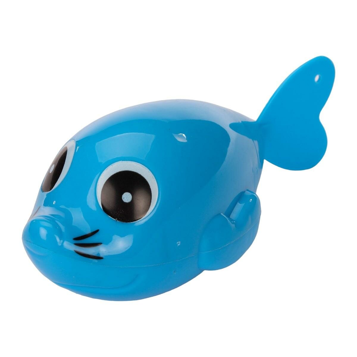 Заводная игрушка рыбка, развивающая для детей, ПВХ, водные игры, 13х5,5х5,5 см, синий
