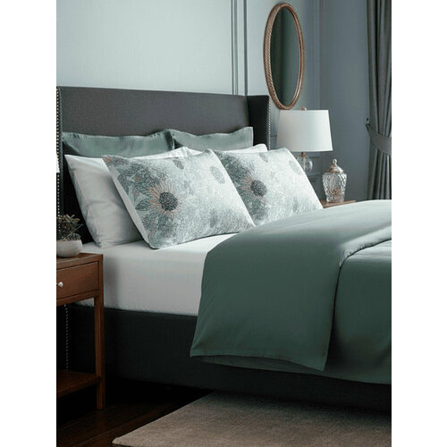 Комплект постельного белья 15 - спальный Mollen Донская степь в жемчужно-белом мако-сатин 20473₽