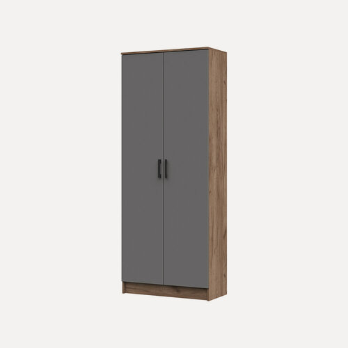 Изображение товара Шкаф для одежды деревянный Машенька ШК-204 ЛДСП, дуб крафт табачный/серый графит