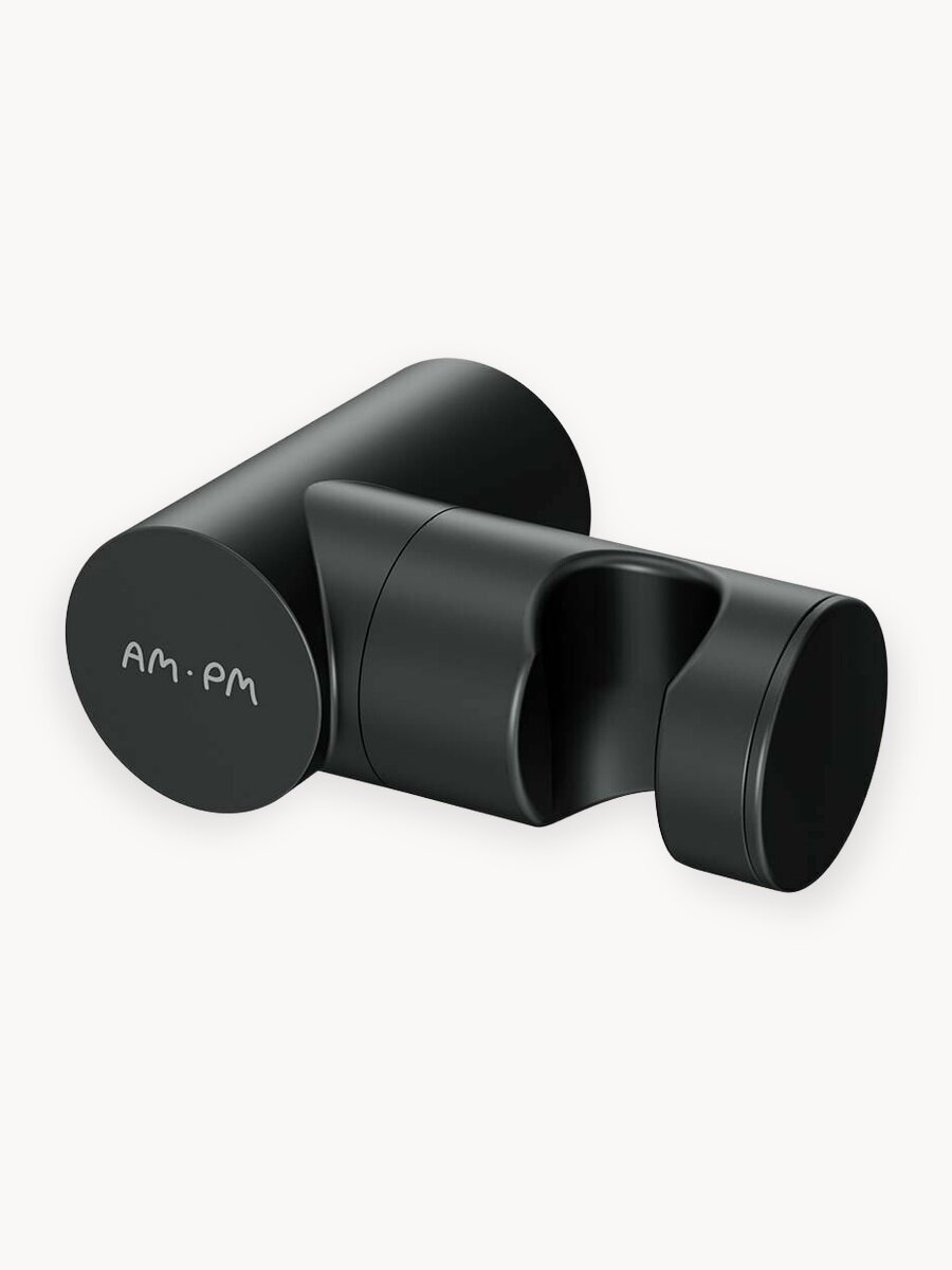 Держатель для лейки AM.PM F0500822 черный, надёжная фиксация лейки, регулировка угла наклона,