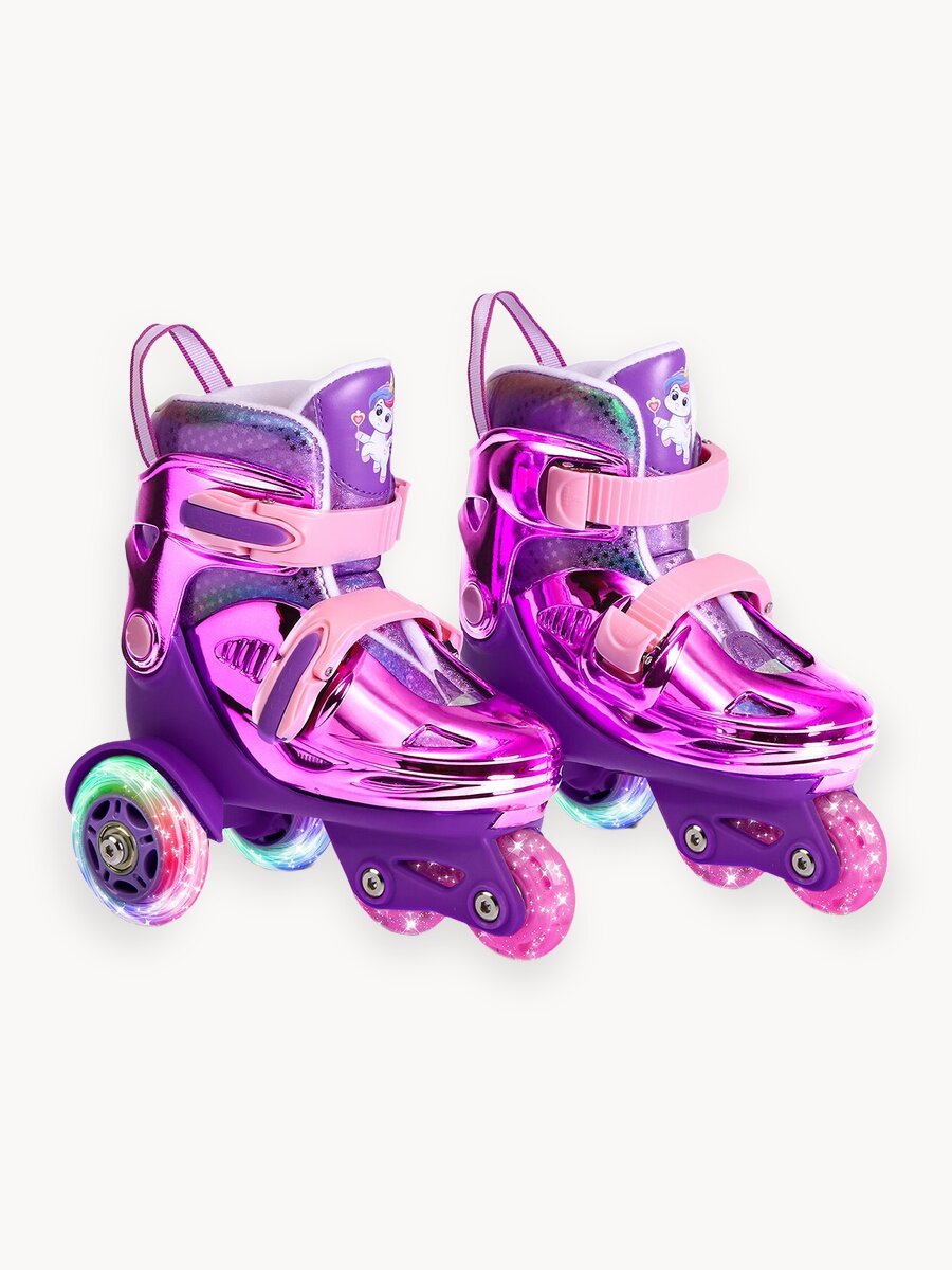 Набор ролики-квады CITYRIDE, шлем, комплект защиты, сумка, колёса PU 50/70, пластиковый мысок, JB9000114/(27-30)