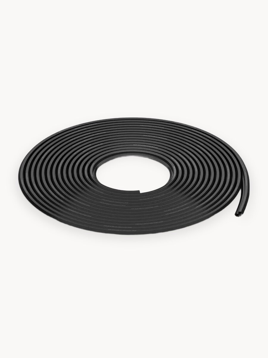 Уплотнитель притворный для пластиковых окон и дверей REHAU раутьюб 10 метров, черный