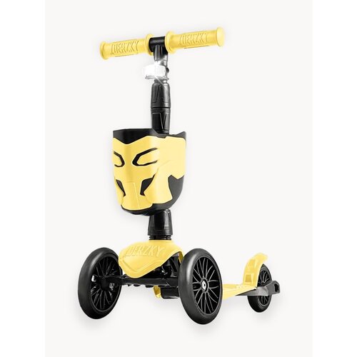 Самокат трехколесный детский ! Дерзкий BABY Старт с фонариком и корзинкой 1-4 года