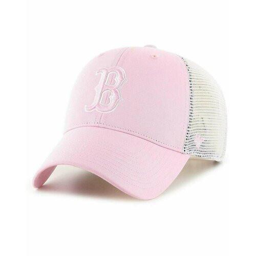 фото Бейсболка '47 brand бейсболка летнаяя с сеткой '47 brand flagship mvp boston red sox petal pink, размер os, белый, розовый
