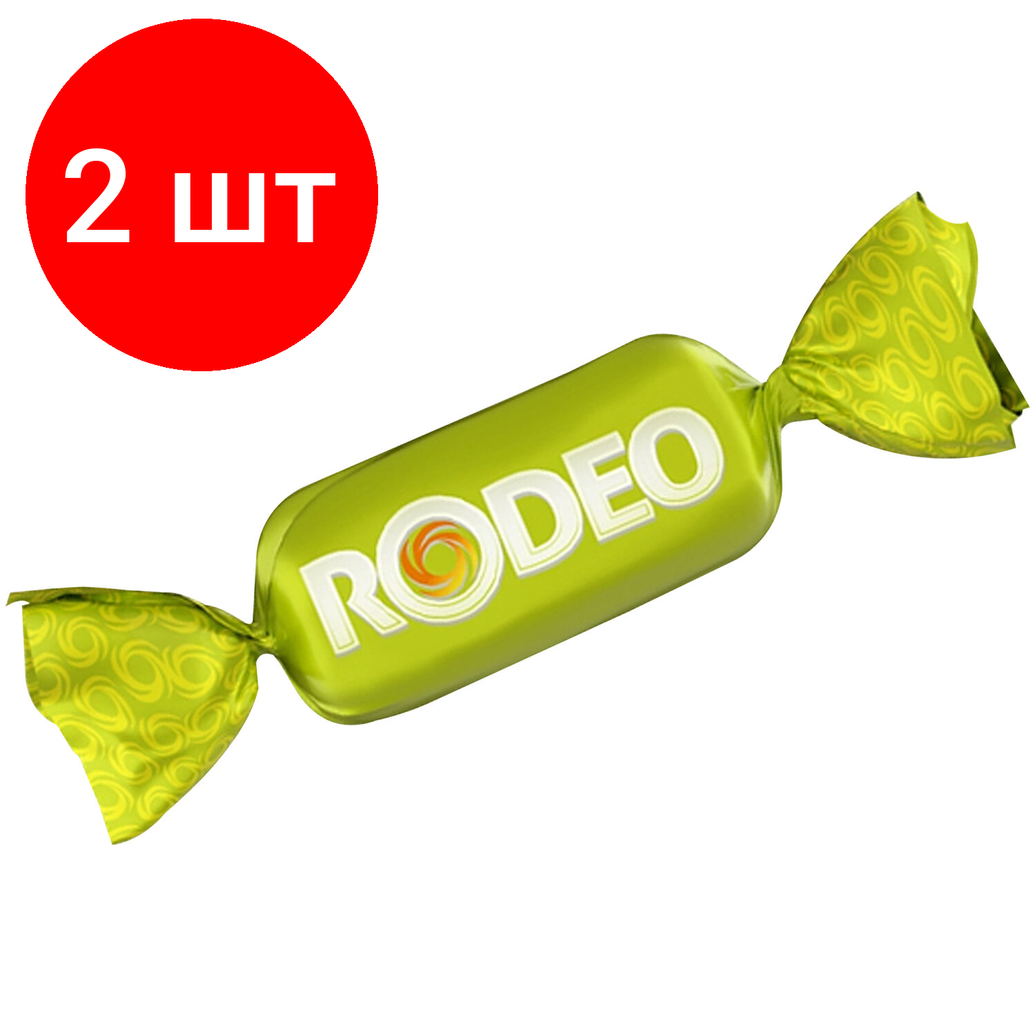 Комплект 2 шт, Конфеты шоколадные RODEO SOFT с мягкой карамелью и нугой, 500 г, пакет, НК839