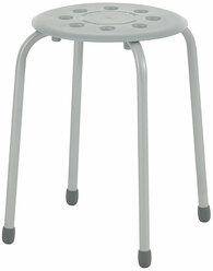 Табурет для кухни Hoff ТП01, 32х45х32 см, металлический, цвет серый