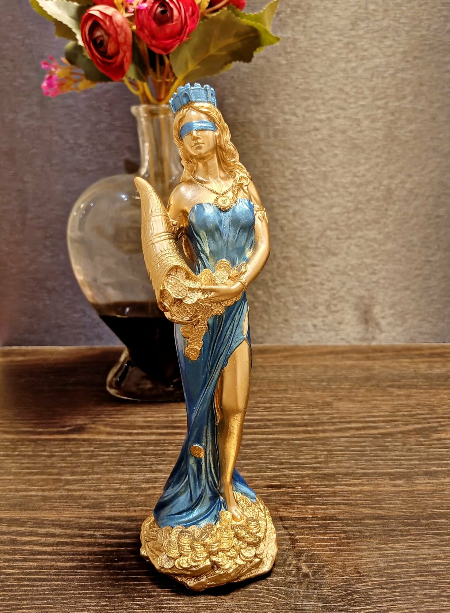 Интерьерная статуэтка Фортуна удачи богиня благополучия 18см