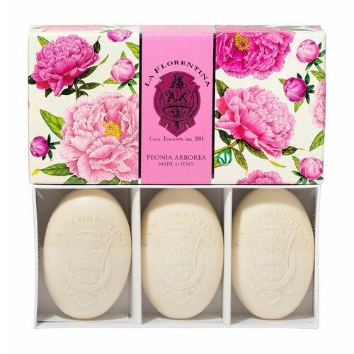 Набор мыла с экстрактом пиона / La Florentina Arboreal Peony Soap Set II