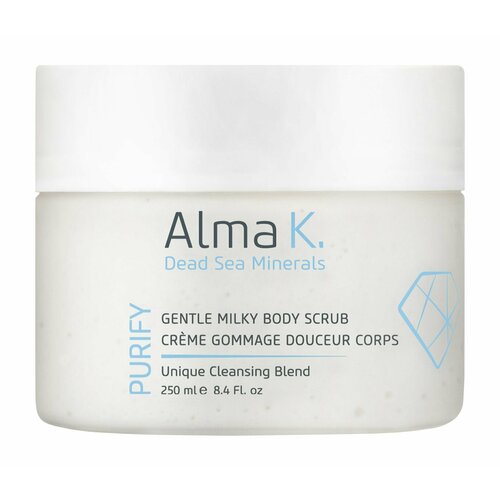 Молочный скраб для тела на основе растительных масел и минералов / Alma K. Purify Gentle Milky Body Scrub alma k purify gentle milky body scrub