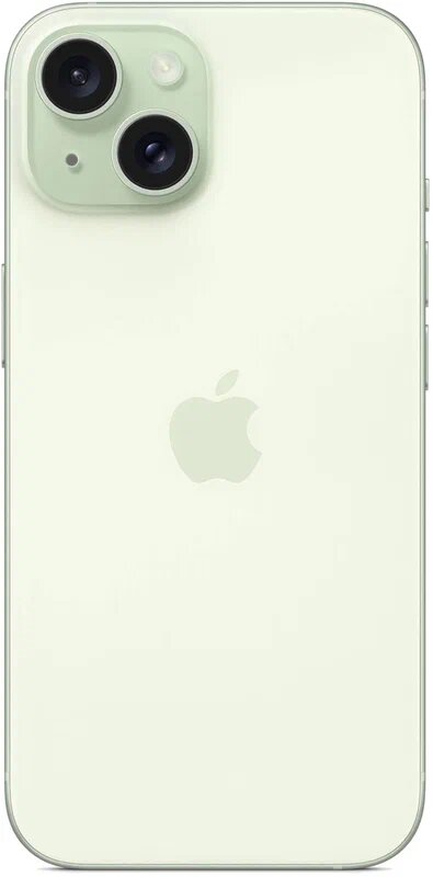 Смартфон Apple iPhone 15 128 ГБ, Dual: nano SIM + eSIM, зелeный — фото 1