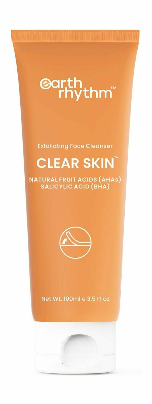 Очищающий гель-эксфолиант для лица с BHA и AHA кислотами / Earth Rhythm Clear Skin Exfoliating Face Cleanser