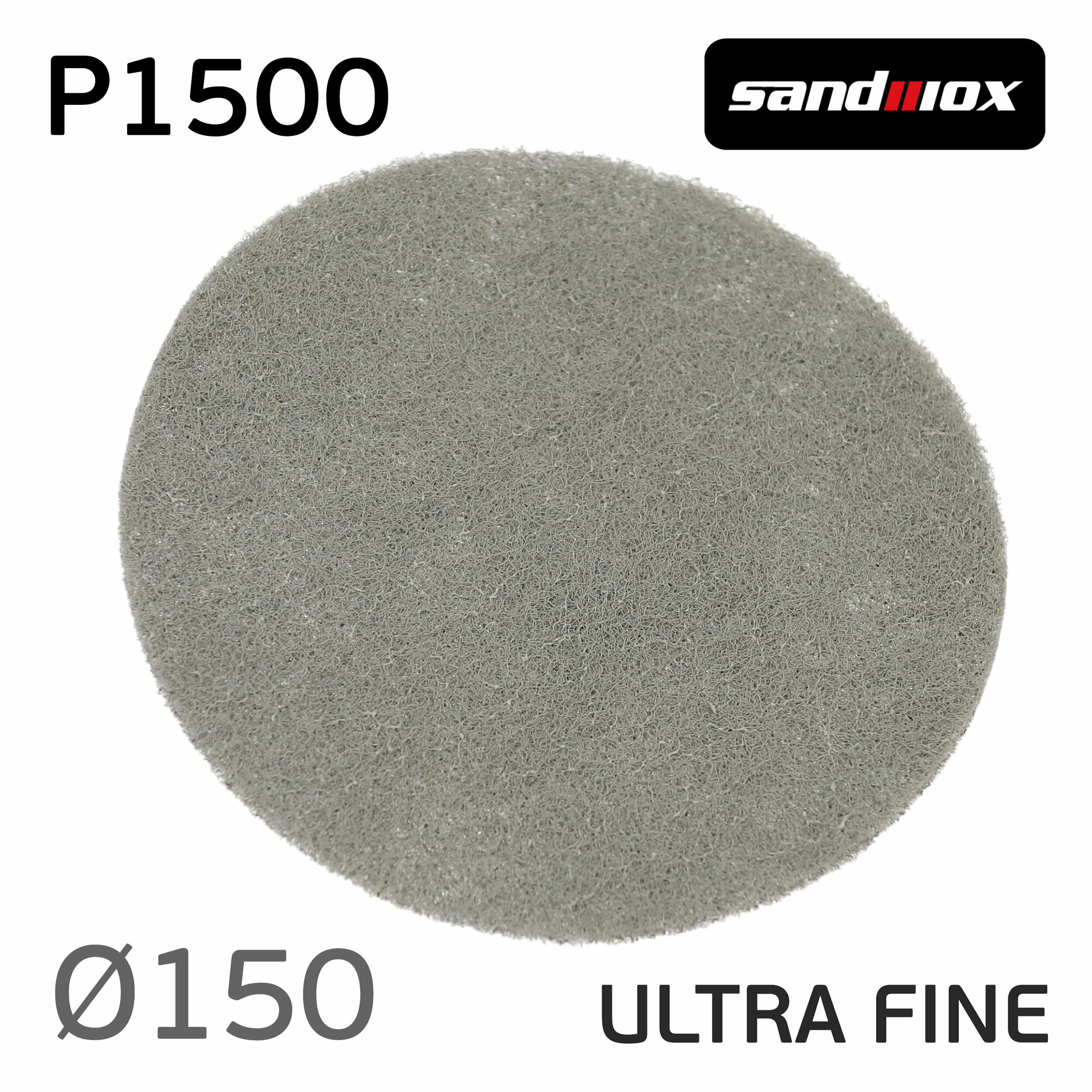 Скотч-брайт Sandwox 298 (круг; 150мм) серый Р1500 Premium Scuff ultra fine