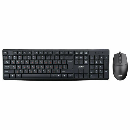 Клавиатура + мышь Acer OMW141 клав: черный мышь: черный USB комплект клавиатура мышь sunwind sw s700g usb проводной черный [1422454]