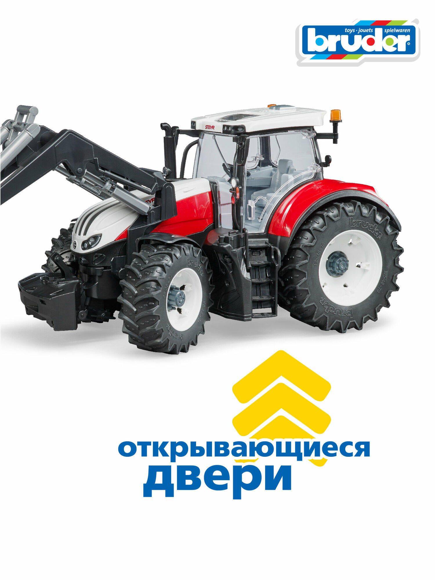 Трактор с погрузчиком Bruder Steyr 6300 Terrus CVT - фото №13