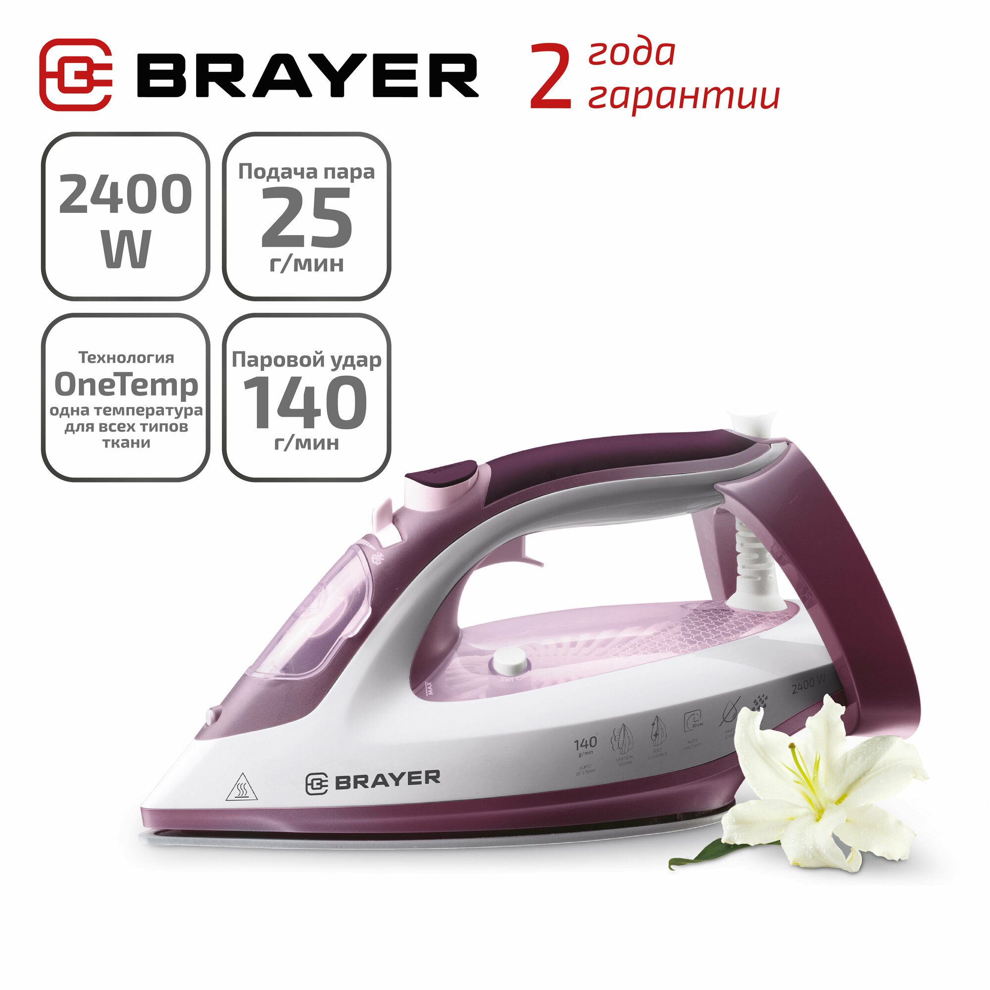 Паровой утюг BRAYER BR4006