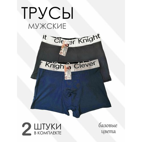 Трусы , 2 шт., размер 4XL/ 52-54, серый