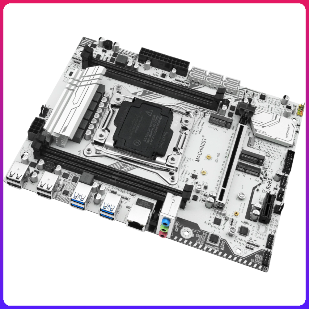 Материнская плата 2011-3 Machinist X99 E5 K9 (X99 C612, 4DDR4 4CH, PCI-Ex16, PCI-Ex1, 2 x M.2 NVME, M.2 Wi-Fi, USB 3.0, GBLAN, mATX) — фото 3