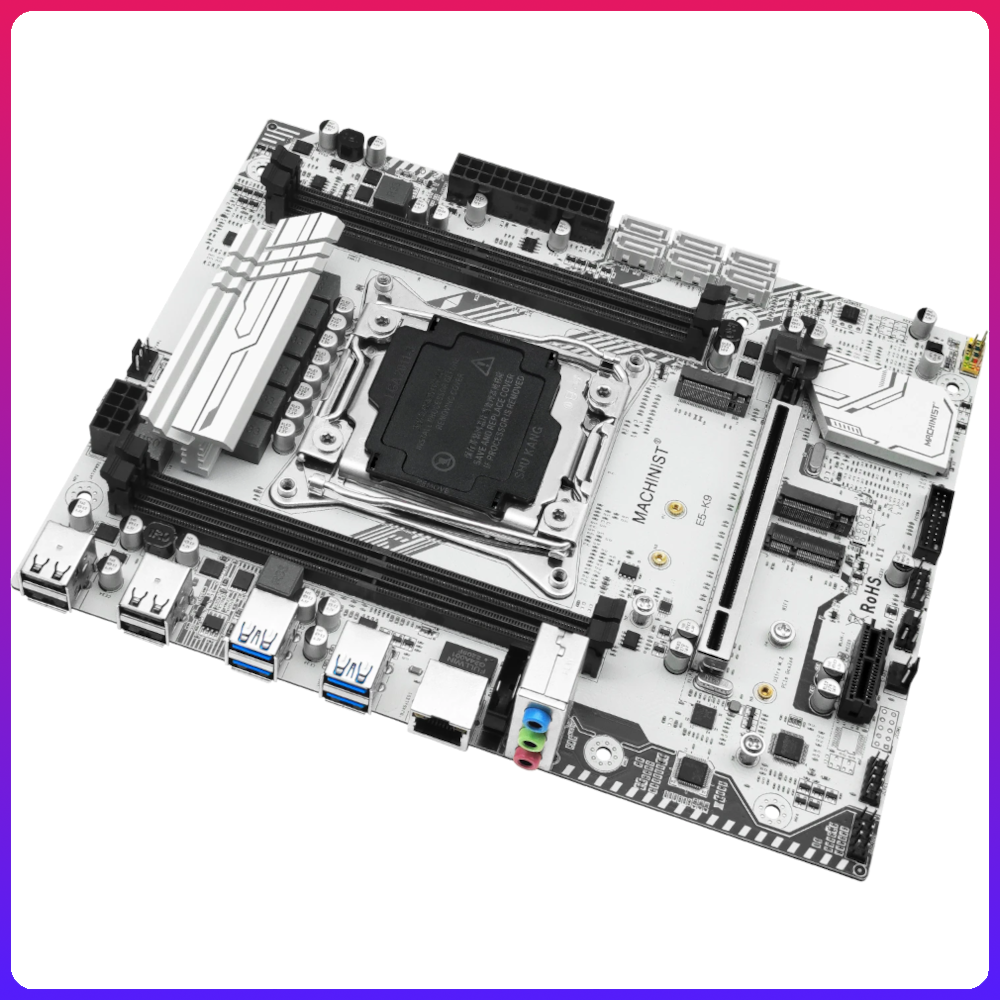 Материнская плата 2011-3 Machinist X99 E5 K9 (X99 C612 4DDR4 4CH PCI-Ex16 PCI-Ex1 2 x M2 NVME M2 Wi-Fi USB 30 GBLAN mATX)