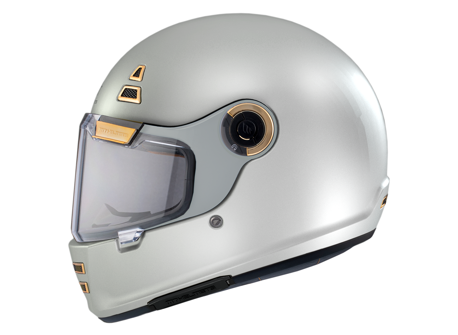 Шлем MT JARAMA Solid (M, Gloss Pearl White)