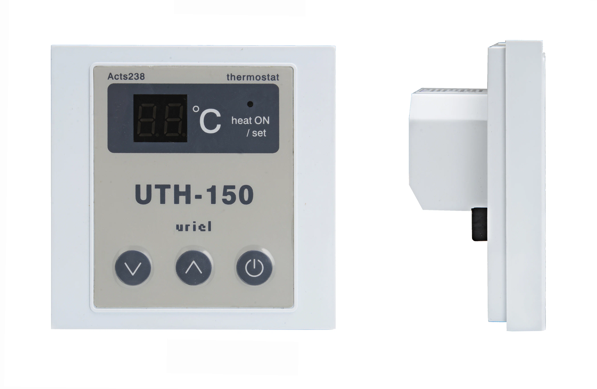 Терморегулятор/термостат UTH-150 до 2000Вт для теплого пола, встраиваемый