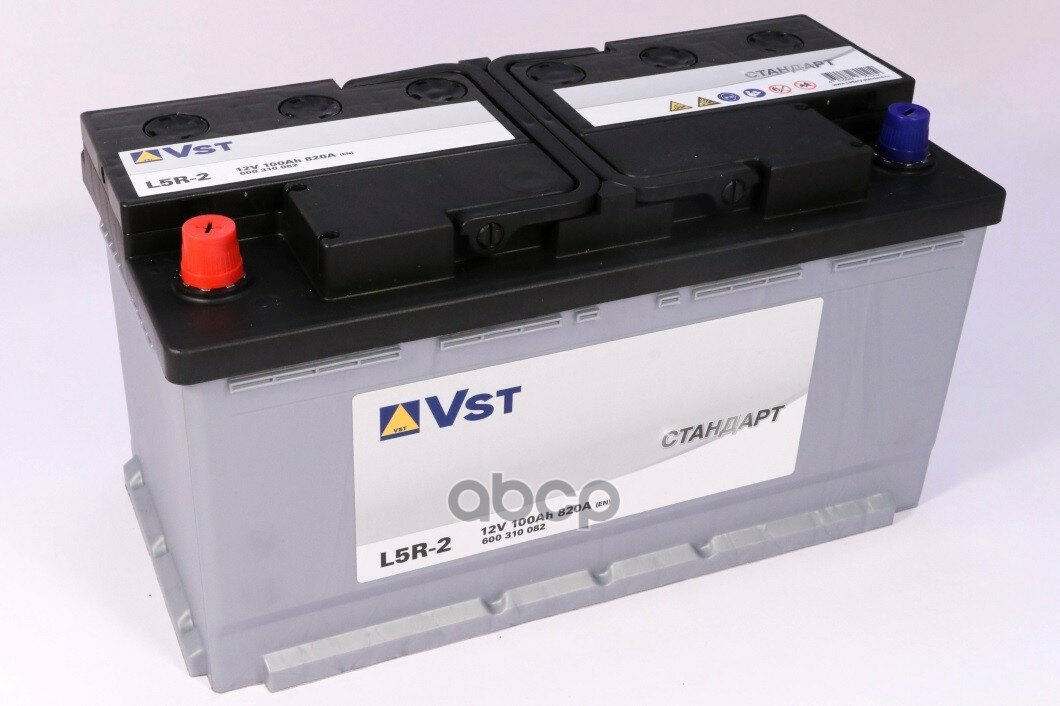 Аккумуляторная Батарея V Стандарт [12V 100Ah 820A] VST арт. 600310082