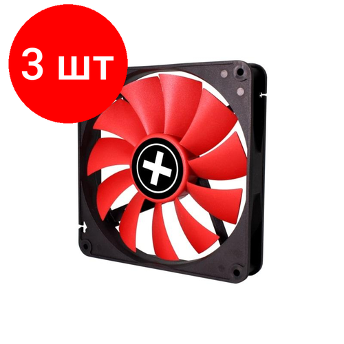 Комплект 3 штук, Вентилятор XILENCE Performance C case fan, XPF140. R. PWM,140mm(XF051) razer kunai chroma rgb 140mm led pwm performance fan 1 fan frml packaging