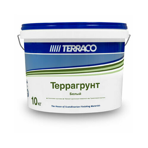 Terraco террагрунт грунт белый 10кг грунтовка универсальная terraco террагрунт белый 10кг