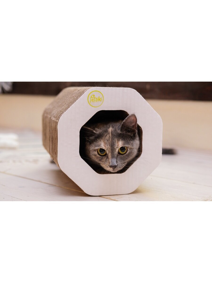 Когтеточка-домик Petsiki Okti S с кошачьей мятой - фотография № 4