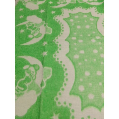 Одеяло байковое детское Ермошка Кружево1, 140х100, 57-5ЕТОЖ зеленый Т одеяло ермошка сердечки 57 8ет ж премиум 140x100 см фламинго