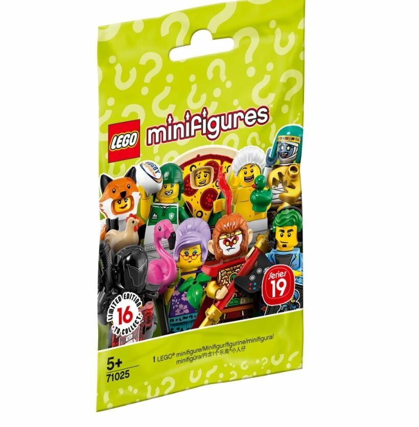 Конструктор LEGO Collectable Minifigures 71025 Серия 19, 8 дет.