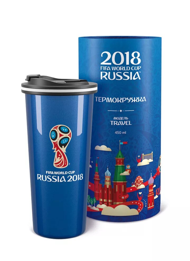 Термокружка-термос FIFA WORLD CUP 2018 Russia 450 мл - фотография № 4