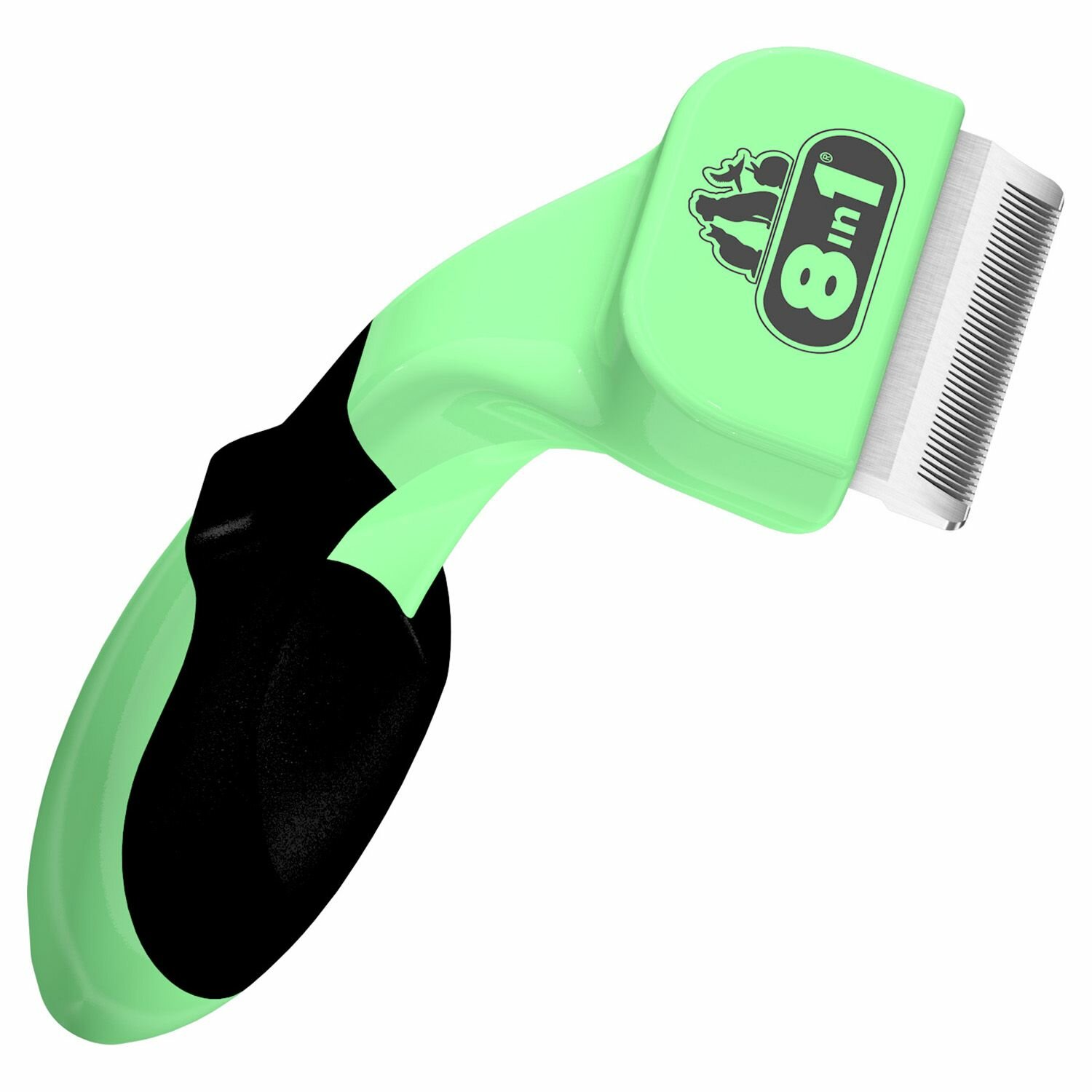 8in1 Дешеддер Perfect Coat S для мелких собак зеленый пластик