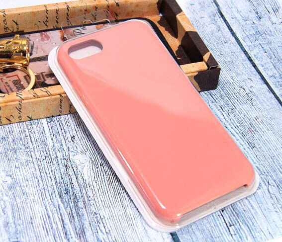 Чехол-накладка для iPhone 7/8/SE VEGLAS SILICONE CASE NL закрытый коралловый (27)