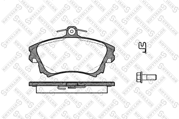 Колодки тормозные дисковые перед Stellox 719 002B-SX